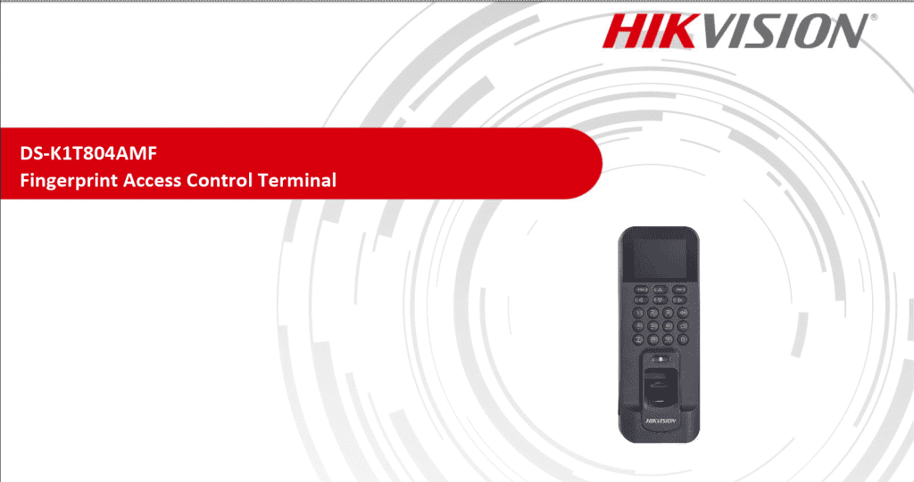 DS K1T804AMF: Fingerprint Devices