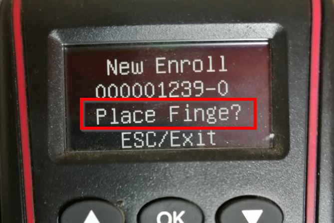 Zkteco F17: Enroll Admin Fingerprint
