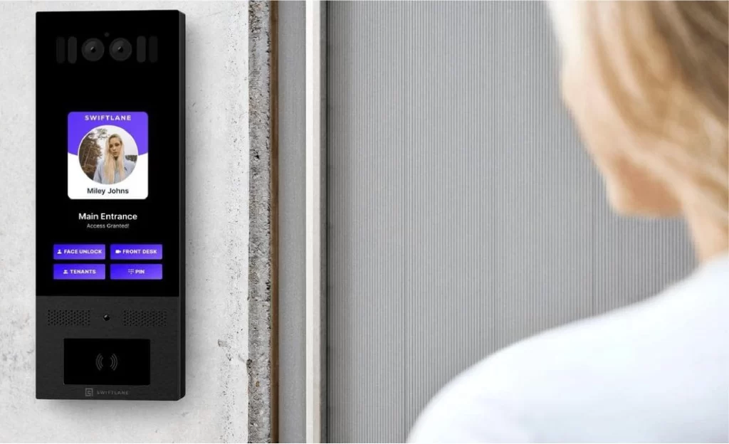Facial recognition access control with biometric time and attendance system